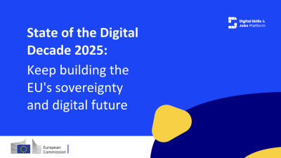 Evropska komisija je objavila paket Stanje digitalnega desetletja 2025