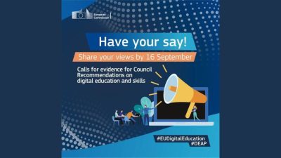 Evropska komisija se posvetuje o zagotavljanju digitalnih spretnosti v izobraževanju in ključnih dejavnikih za uspeh